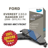 Original Bendix DB1681MKT Front Brake Pad Ford Ranger XLT /Ford Everest 2.5/3.0