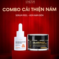 Lycos Melasma Improvement Combo – AHA BHA Skin Peel + Night Cream - Evens Out Color, Helps Fade Dark