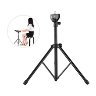 POENVFPO Drum Practice Pad Stand Metal Adjustable Height 46cm to 79cm for 8-10 Inch Pads 3 Legs Desi