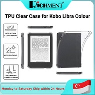 RICHMENT For Kobo Sage 8"/Kobo Nia 6"/Kobo Libra H20 7"/Kobo Clara HD E-Book Reader Clear Soft TPU C