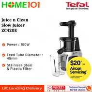 Tefal Juice N Clean Slow Juicer ZC420E