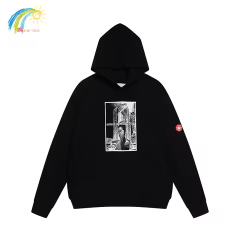Autumn Winter Abstract Box Pattern Printing Cav Empt Hoodie Hooded Men Women Unisex Casual Loose Pat