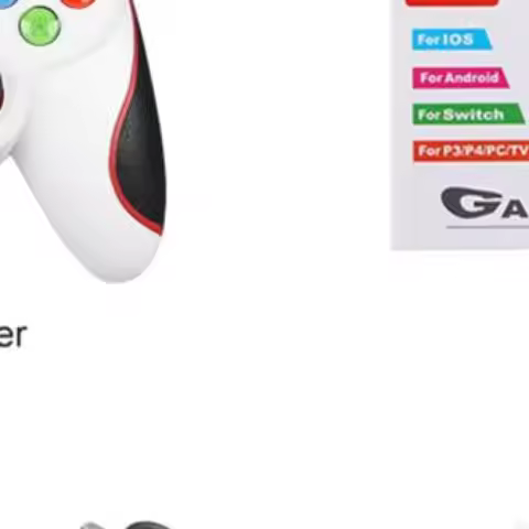 V8 2.4G Wireless Game Controller PC Game Controller BT Gaming Joystick Dual Vibration for Android/iO