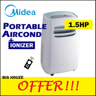 Midea Aircond MPF12CRN1 1.5HP Portable Air Cond MPF-12CRN1 Air Conditioner with Ionizer