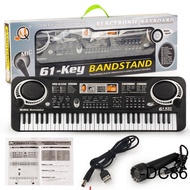 Đàn Piano điện tử Keyboard 61 Phím Kèm Mic+sạc cho bé.