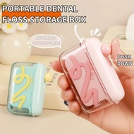 Portable Automatic Dental Floss Storage Box Pop-Up Dental Floss Dispenser With 10pcs Floss Dispenser
