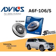 AISIN ADVICS Heavy Duty A6F-106/S Brake Disc Rotor Set Toyota Land Cruiser HDJ101 UZJ100 ( FRONT )