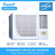 Homemate 1HP Window Inverter Aircon R32 Remote Controlled Window Type Air Conditioner 1 HP