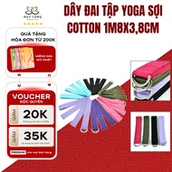 Cotton Yoga Strap 1m8x3.3cm, Yoga Pull Rope - YOGA QG, Supports Stretching Limbs, Yoga Bending