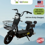 WeHome 2023 New Electric Bike 2seat Electric Scooter Rechargeable Large Capacity Battery Basikal Elektrik Dewasa