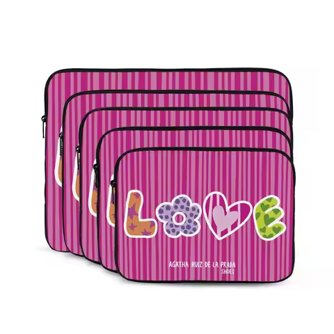 Agatha Ruiz-De La-Prada Pattern 16 Notebook Laptop Bag Case Pouch Notebook Sleeve Cover Bag Tablet S