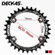 DECKAS 96BCD 40T 42T 44T 46T 48T 50T Asymmetric Round Bike Chainring MTB Crown Bicycle Fit M6000 M70