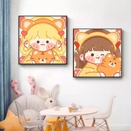 PAINTING PAINT BY NUMBER CANVAS PAINTING CANVAS DIY PAINTING 20X20CM