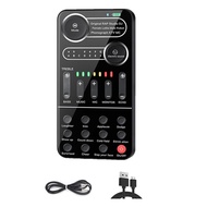 K9 Voice Changer Live Sound Card 12 Electric Tones Microphone Live Broadcast Sound Card for MobilePh