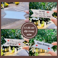 Birthday cake Banner (pack of 50) Happy Birthday topper
