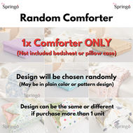 CozyHome Plain Colour Comforter Soft Cotton Summer Comforter Single Queen Quilt Comforter Cooling Ai