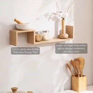 elora - Aesthetic MDF Wall Shelf (Pale Oak)