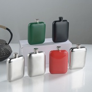 Outdoor Kettle 304 Portable Stainless Steel Kettle 1.206oz Thickened Portable Kettle Student Mini Sq