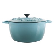 The Pioneer Woman Timeless Beauty Enamel on Cast Iron 6-Qt Dutch Oven, Turquoise