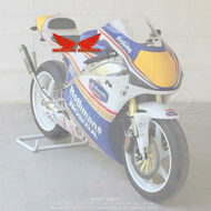 RZMOTO NSR250 PGM3 PGM4 รถจักรยานยนต์รุ่น NSR250 ป้ายติดภายนอกแบบพิมพ์ลายพื้นผิวเคลือบ PVC สำหรับตกแ