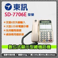 監視器 東訊 SD-7706E 來電顯示 話機 6鍵和絃 總機 主機 電話 支援6支外線 DX-616A 台灣精品