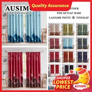 🥗#14 KAIN TEBAL Modern Langsir Curtain Semi Blackout Langsir Pintu Door Curtain Ready Stock In Malaysia EI20