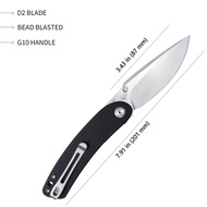 KRSHOP Kubey Momentum KU344 Folding Knife G10 Handle with Deep