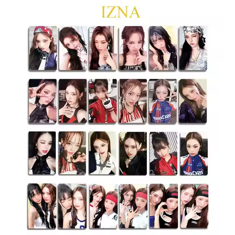 6/24Pcs/Set Kpop IZNA Double Sides Selfie Lomo Cards Koko Mai Sarang Saebi Not Just Pretty Album Pho