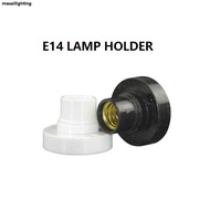 E14 Bulb Socket Lamp Holder Black