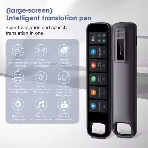 Translation Pen 142 Languages Smart Scanner Translator Pen Recording Pen Scanning Point Reading Voic
