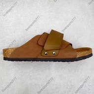 🌟官網授權商家🌟Birkenstock Kyoto 勃肯牛皮絨面革單扣 EVA 防臭一字拖鞋男女同款尺碼：36--44