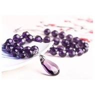 consecrated amethyst silver necklace