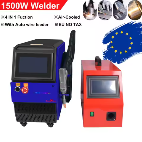 1500W Air Cooled Laser Welder 4IN1 1500W Fiber Laser Welding Machine for Metal Welding Cleaning Cutt