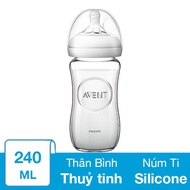 Bình sữa thủy tinh Philips Avent SCF673/13 cổ rộng 240 ml (từ 1 tháng)