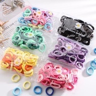 ACC Colorful MINI Donut Hair Ties 50 pcs Children's Hair Ties Getah Rambut Budak Perempuan Ikat Ramb