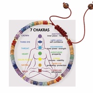 7 Chakra Crystal Bracelet Healing Natural Crystal Stones Spiritual Bracelet