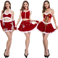 Christmas Lingerie Red Suspenders Christmas Dress Erotic Set Sexy Underwear