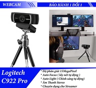 Webcam Logitech C922 Pro Stream full HD tặng phần mềm bản quyền XSplit Broadcaster tặng chân phần mề