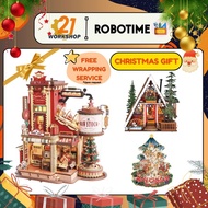(Ready Stock)🎅Christmas DIY Gift Ideas 🎁 Dream Gift Factory | A-Frame Cabin | Christmas Town | Puppi