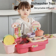 Kids Kitchen Sink Toy Mini Kitchen Play Set Toy Dishwashing Toy Cooking Set Toy Pretend Play Toy