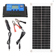 300 Watt 12 Volt Solar Panel Kit Waterproof Solar Panel with High Efficiency Polycrystalline Silicon Solar Panel and 60A PWM Charge Controller for RV / Camper / Vehicle / Caravan