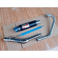 RED exhaust redleoLEO 1 set for y15zr brixton lc135 raider 150 rs150 gsx150 cb150r cbr 150 fz150i r1