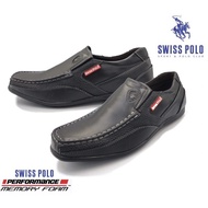 Swiss Polo  Men Professional Formal Loafers Moccasins Shoes Kasut Lofer Polo Office Konvo Bersanding