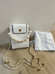 正品現貨 Charles and Keith Bag 小CK 小香風珍珠鏈手袋 返工袋