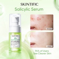 SKINTIFIC 2% Salicylic Acid Anti Acne Serum Spot Scars  Brightening Face Serum  (20ml)