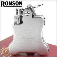 ☆西格瑞商店☆全新【RONSON】Banjo系列-燃油打火機-緞銀款 NO.R01-0025