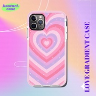 LOVE PINK GRADIENT CASE THICK IMD BUMPER CASE IPHONE 13 PRO MAX UNTIL IPHONE 6/7/8