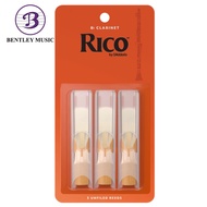 Rico by D’Addario RCA0330 Bb Clarinet Reeds, Strength 3.0, 3-Pack