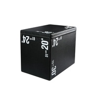 MMB Triata Plyo Box - 3 in 1 Foam Plyometric Box  Jump Box for MMA, Crossfit  Adjustable Height Plyometric Jump Pylo Box