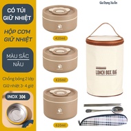 Lucky 3-LAYER LUNCH BOX WITH FREE BAG + FORKS AND SPOON - lucky 3-tier cagebag